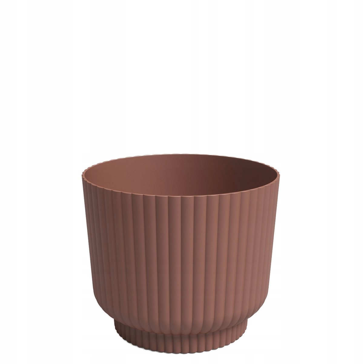 Merkloze Ronde Pot Miami Wavy 20cm - Prachtig Bruin met Wavy Patroon