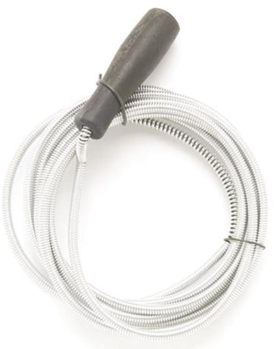 Afvoerontstopper 3 m 7 mm - Flexibele veer - Voor gootsteen en douche - Chemisch vrij - ShopVlot