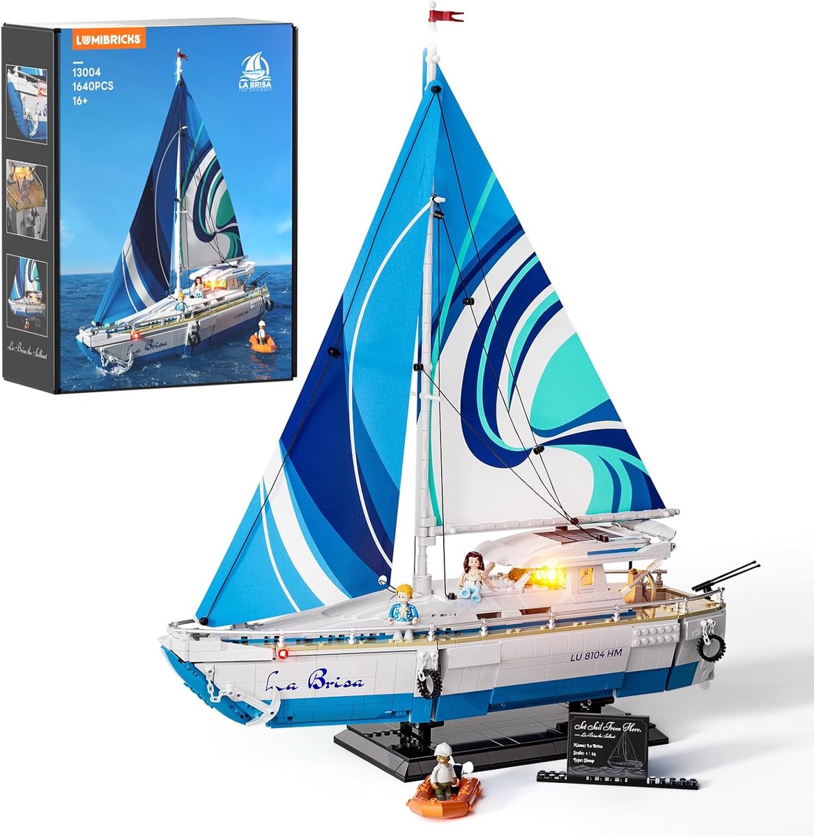 Sailboat model 1:24 schaal - LED zeilboot - gedetailleerde replica - ideaal voor verzamelaars - ShopVlot