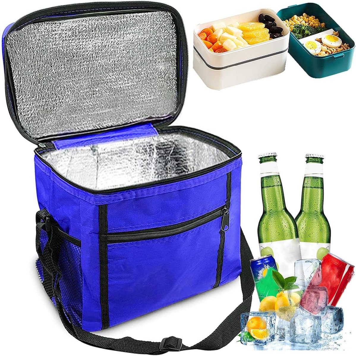 Koelbox 10 liter - Vouwbare picknicktas - Waterdicht Oxford materiaal - Ideaal voor onderweg - ShopVlot