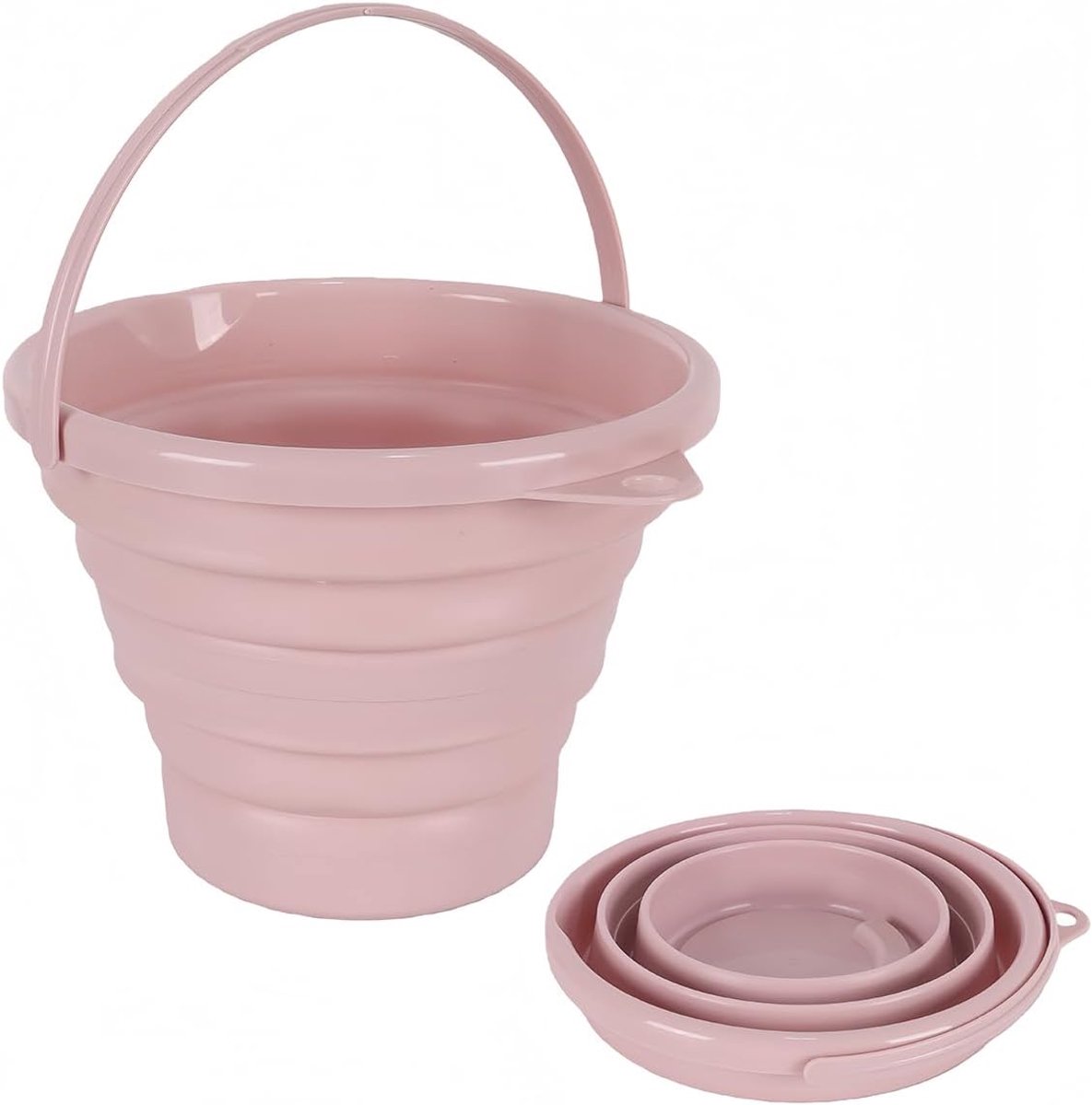 Vouwemmer 3L - Opvouwbaar - Roze - Ideaal voor buitenactiviteiten - ShopVlot