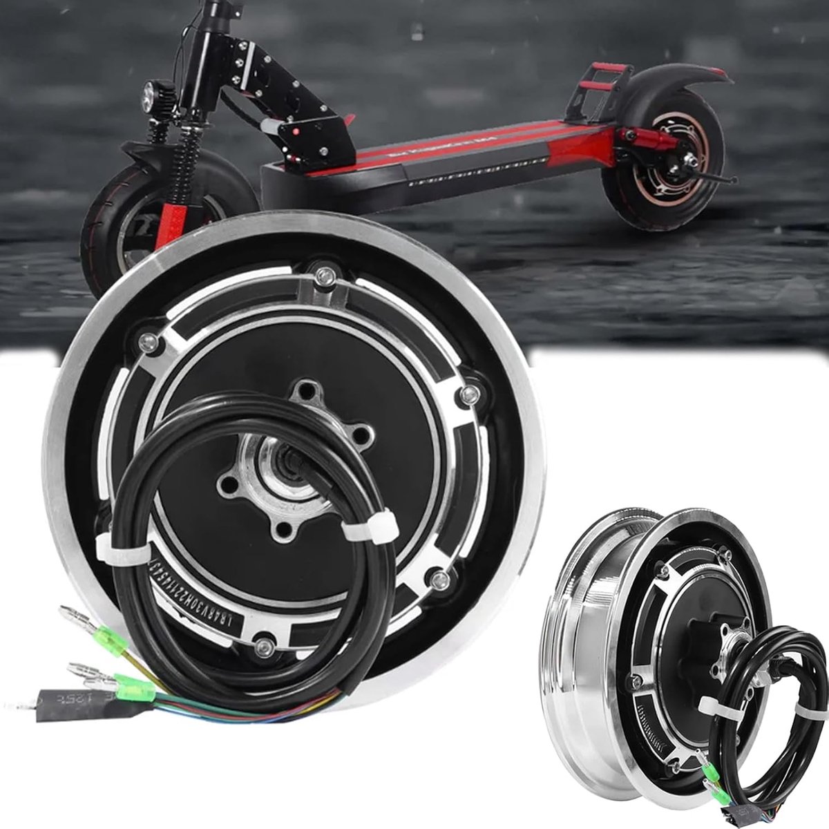 Hub motor 10 inch - 500W borstelloze motor - aluminium frame - krachtige vervangmotor voor elektrische scooter - ShopVlot
