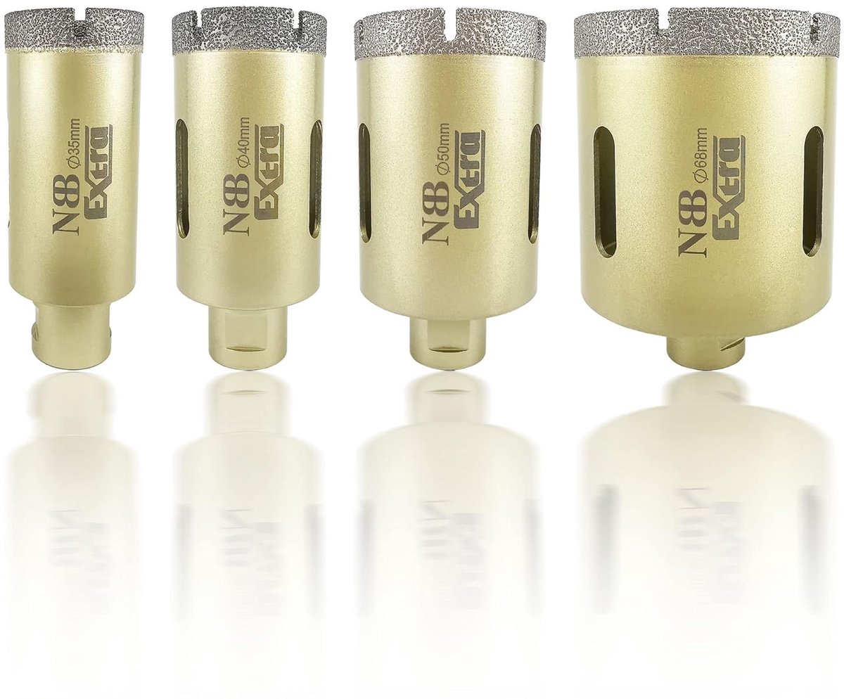 Diamant boorset 35/40/50/68mm - M14 aansluiting - voor professioneel boorwerk - ShopVlot