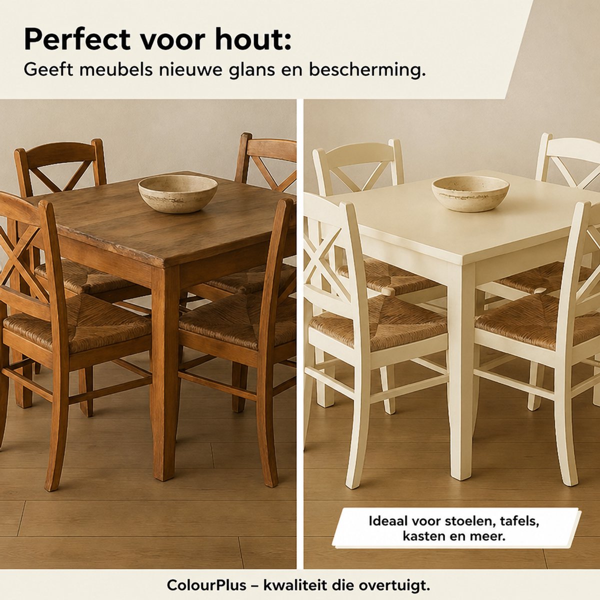 ColourPlus Lakverf - Dekkende Verf - Acrylverf - 2-in-1 - Weerbestendig - Glans - Antracietgrijs - 750ml