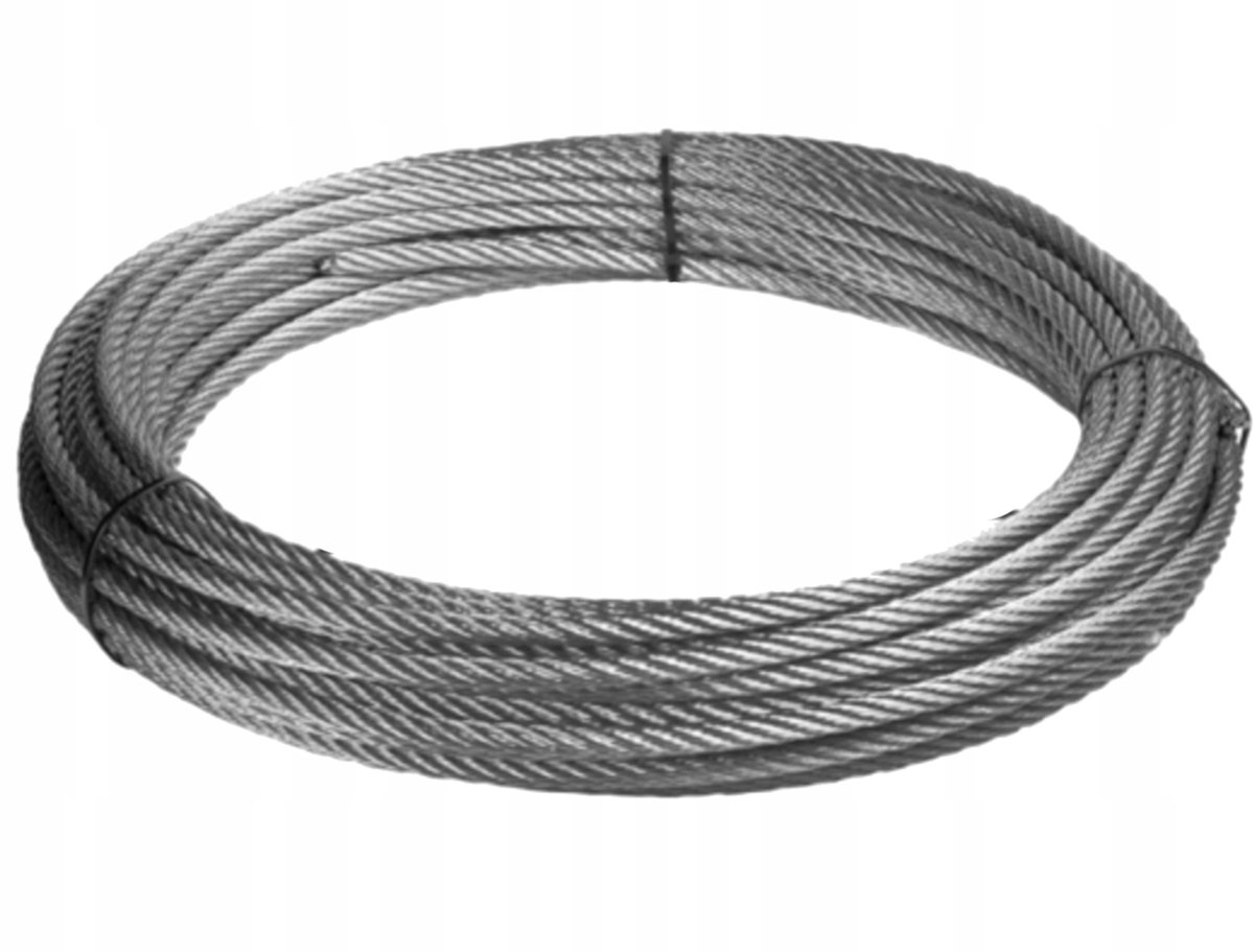 RVS Staalkabel 6 mm 7x7 A4 - Zuurvast, 1 meter