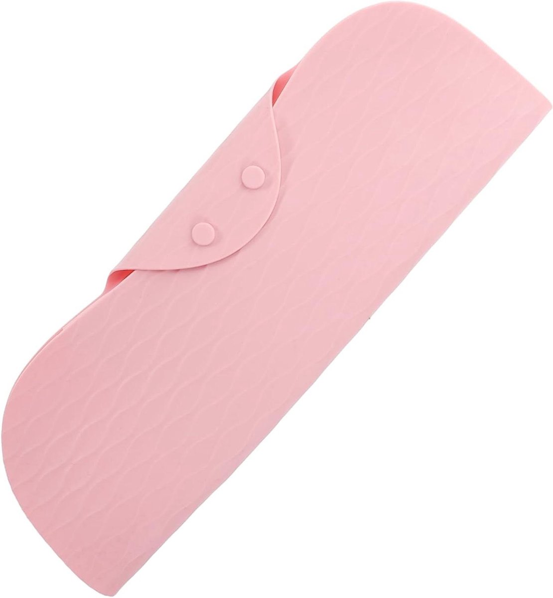 Siliconen Krultang Mat - Hittebestendige Opberghoes - Haar Styling - Opvouwbaar Ontwerp - 29 x 9 x 2.5 cm - Roze