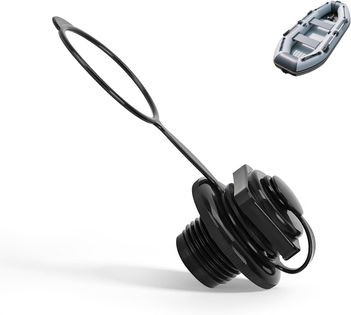 SnelShoppen - Vervangende Ventielkap 23.5 mm voor Opblaasbare Badkuip, Geschikt voor Whirlpool, Pool en Spa, Robuust Plastic, Ideaal voor Bestway & La