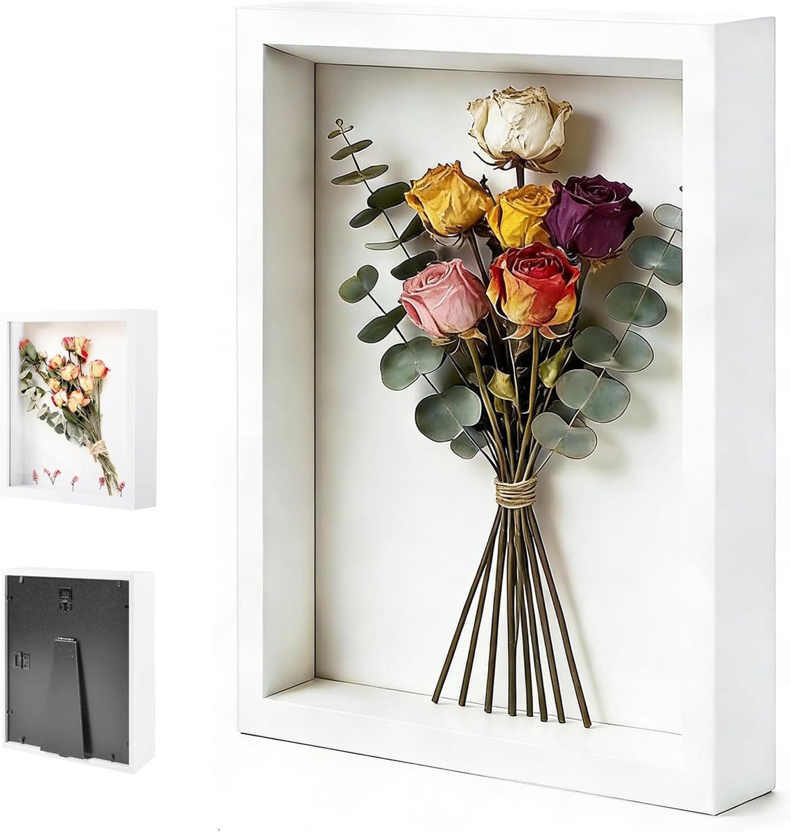 Fotolijst 30 x 40 cm - Diepe houten kader - Ruimte voor 3D-inhoud - Ideaal voor het tonen van herinneringen - ShopVlot