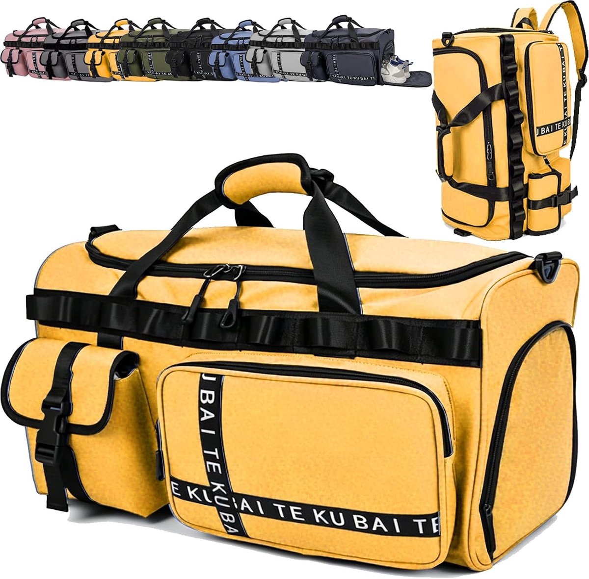 Reisbagage 65L - Waterbestendige Sporttas - Grote Capaciteit met Schoencompartiment - Ideaal voor Fitness - ShopVlot