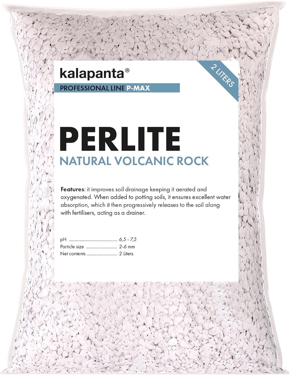 Perlite 2 L - Versteend vulkanisch gesteente - Gezonde wortels - Optimale drainage voor planten - ShopVlot