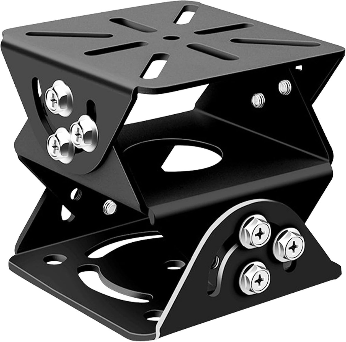 Beugel voor beveiligingscamera - verstelbare 3-assige metalen basis - geschikt voor binnen en buiten - ShopVlot