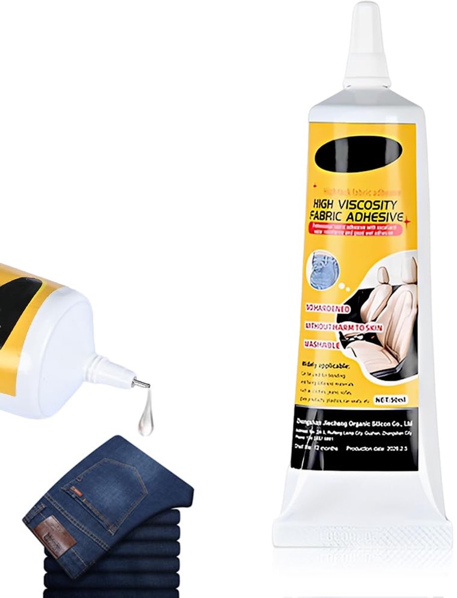 Textiellijm 50 ml - wasmachinebestendig - elastische laag - stof lijmen in plaats van naaien - ShopVlot