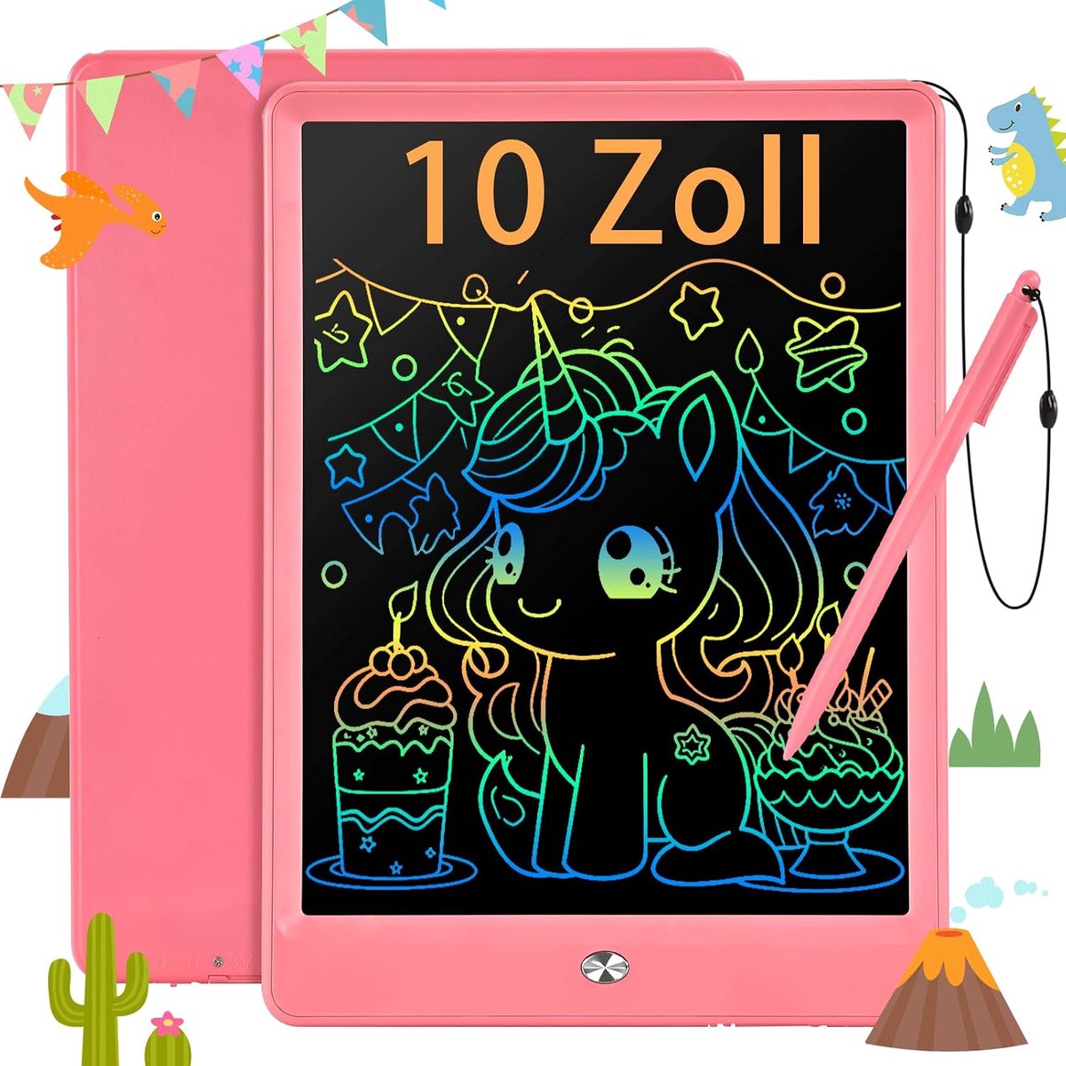 Lcd-schrijfboard 10 Inch - Kleurenscherm - Vergrendel- en wisfunctie - Creatief speelgoed voor kinderen 3-5 jaar - ShopVlot