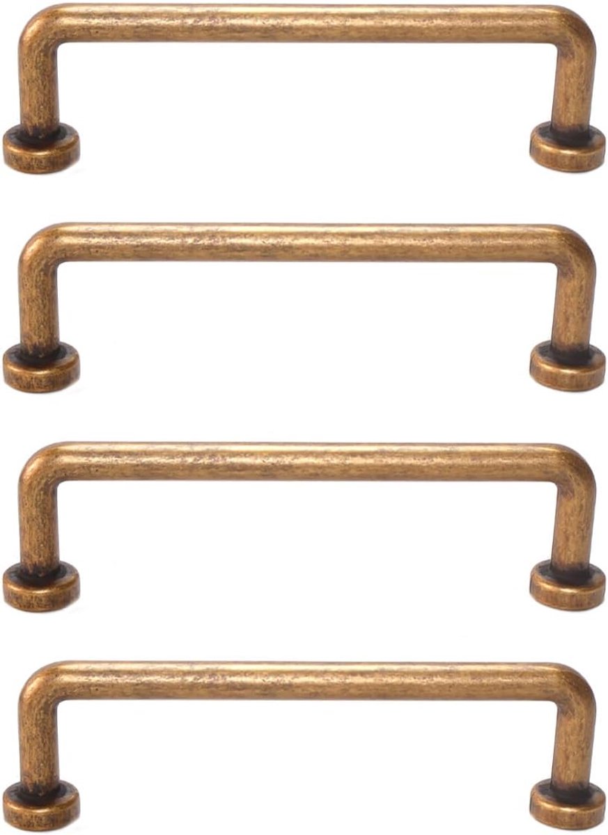 4 PCS de Kabinetshandvatten van de Zinklegering, Ladehandvatten, voor Kabinetten Kledingkasten Kledingkasten, 96mm Gatafstand