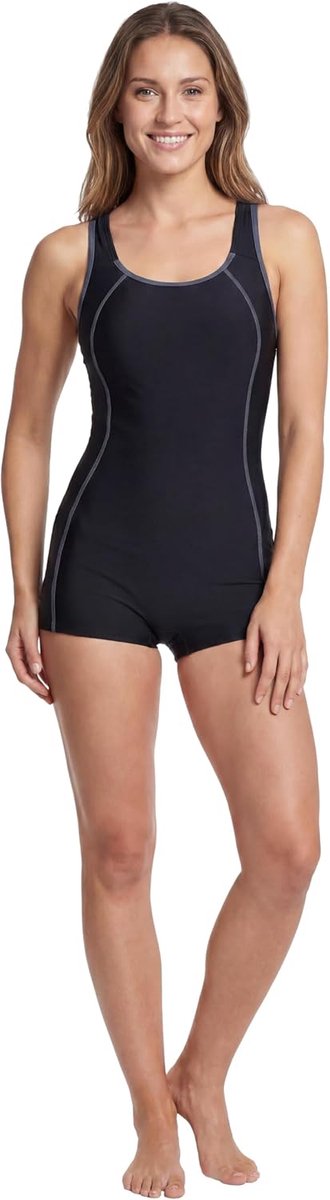 Dames Badpak met Pijpjes en Uitneembare Soft Cups – Sportief Zwempak