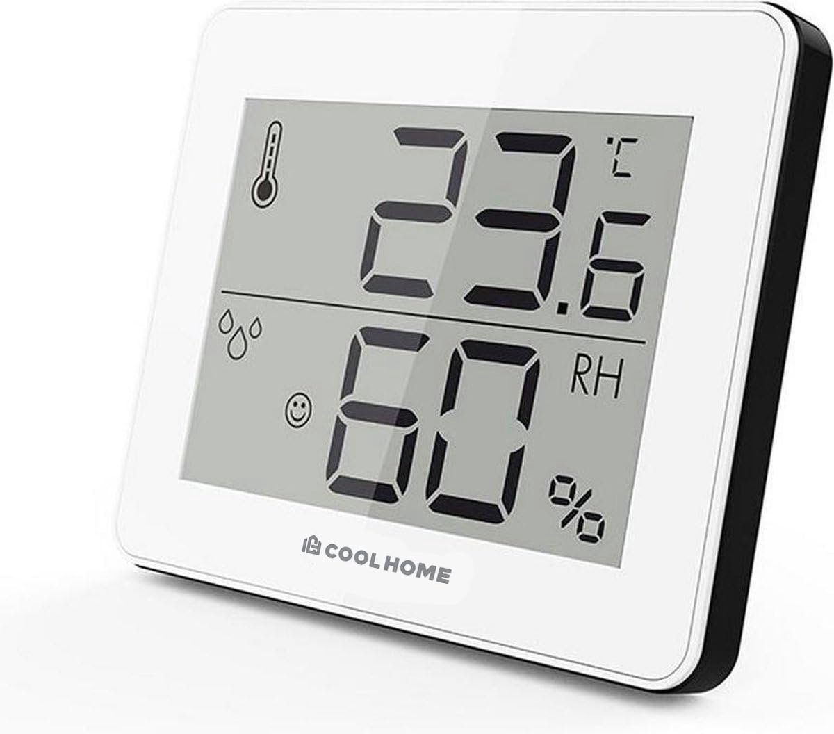 Thermometer - Hygrometer - Wit ontwerp - Duidelijke display voor binnenklimaat - SnelShoppen