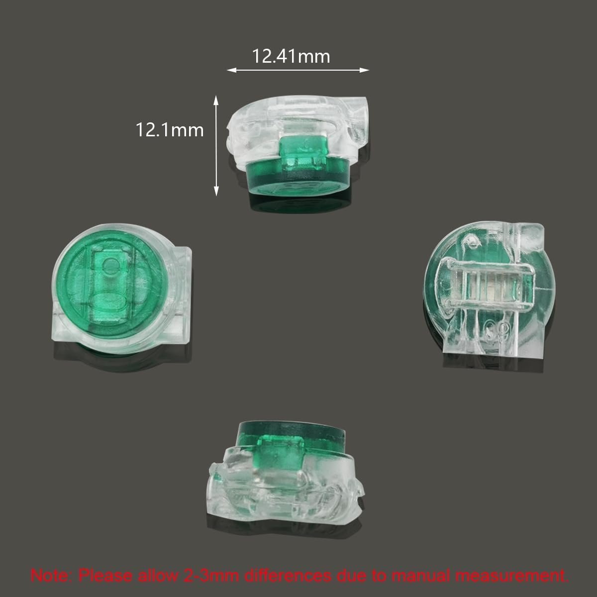 Telefoon Connector, Telefoon UG, Groene Transparante Kabel Connector, Kabelconnector, Splice Connectors (60 stuks)