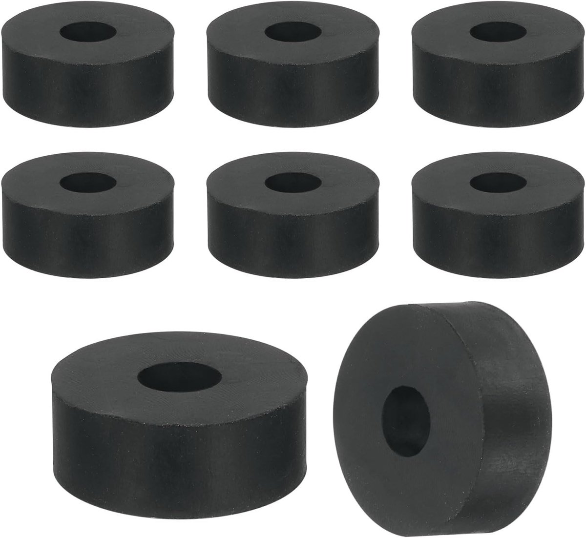 18 stuks dikke rubberen afstandhouders, 1 inch buitendiameter x 3/8 inch binnendiameter x 3/8 inch dikte