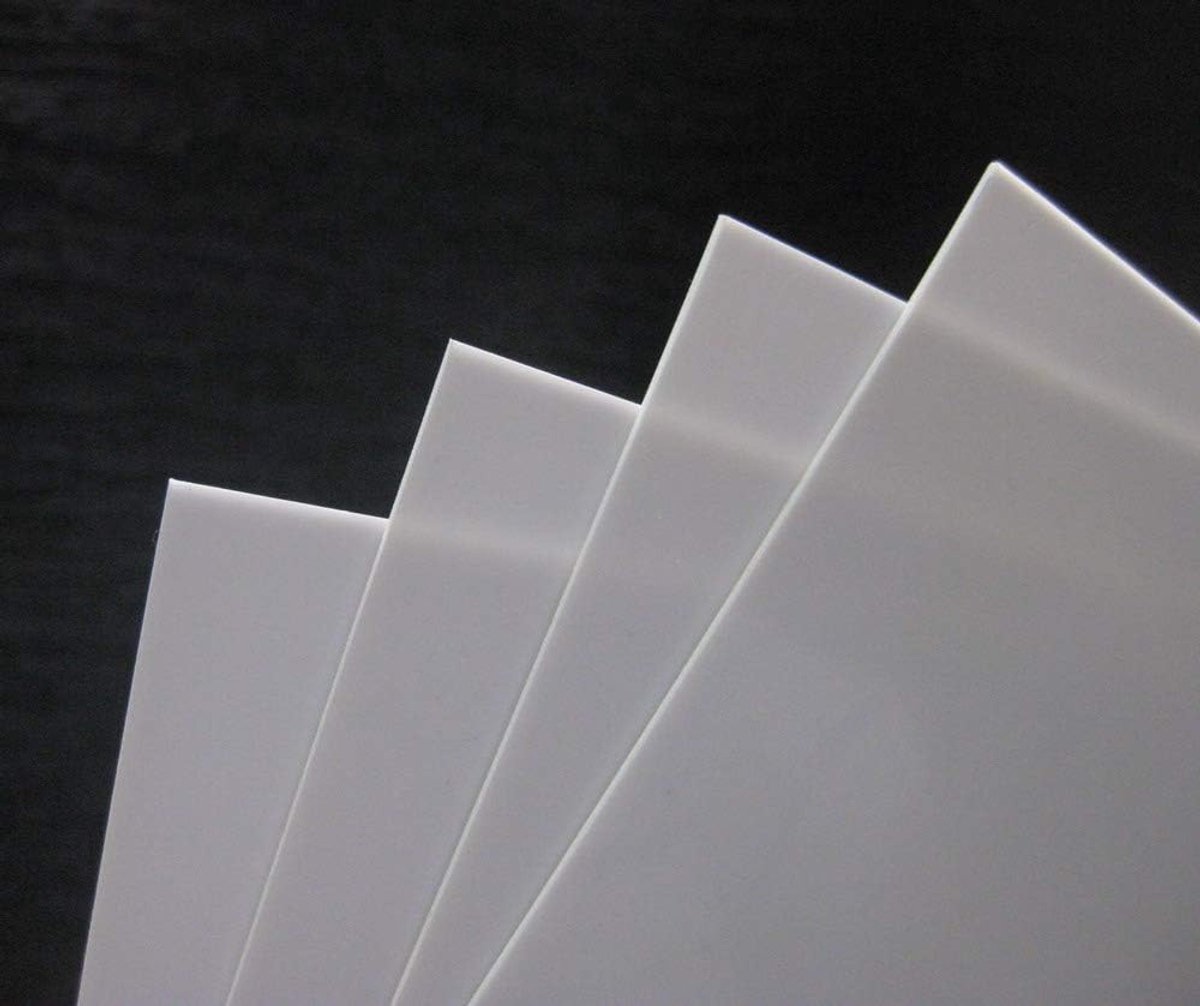 ABS0930 2 Stks. 3,0 mm Dikte 200 mm x 250 mm ABS Styreen Platen Wit NIEUW