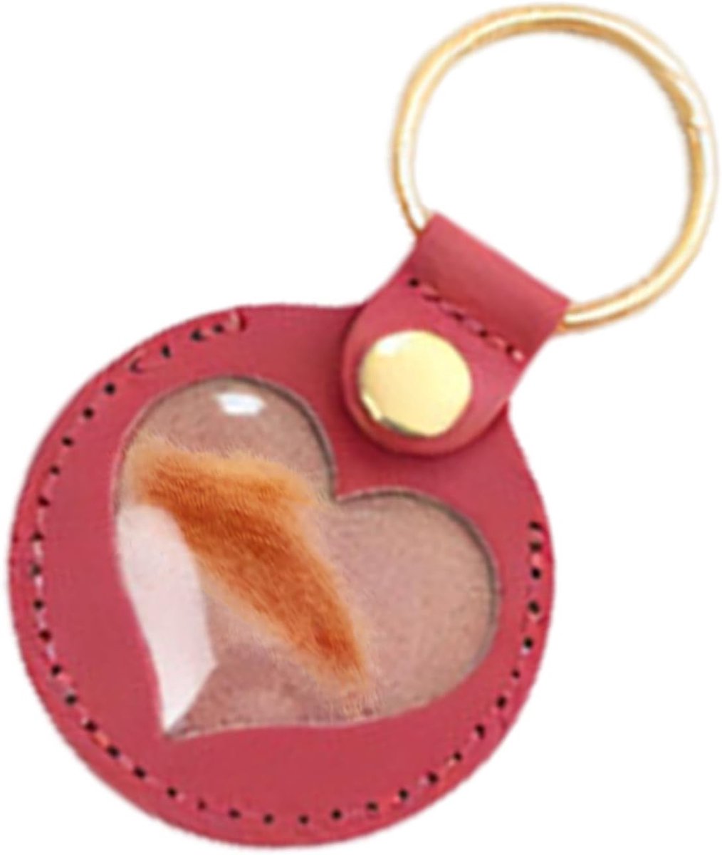 Sleutelhanger - hartvormige herdenkingssleutelhanger | kattenhaarhouder, aandenkenhanger, verzameling, herdenkingscadeau voor mannen en vrouwen