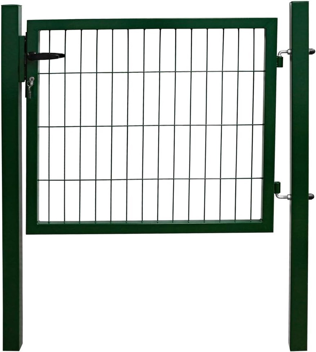 Tuindeur, omheining, tuinpoort, vierkante buis, 80 cm, groen slot