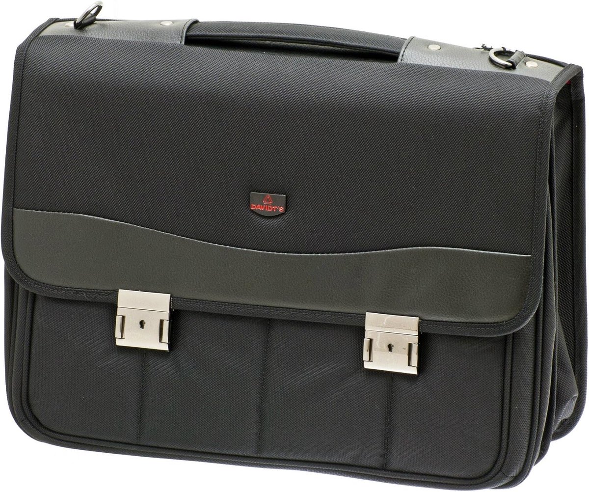 Laptoptas zwart - leren briefcase - stijlvol ontwerp - geschikt voor zakelijke doeleinden - SnelShoppen