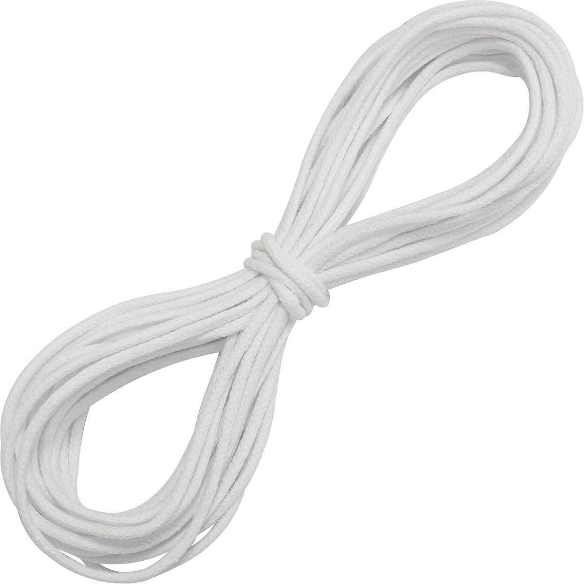 - C67820 - decoratief koord 10 meter x 3 mm - van katoen - kleur wit