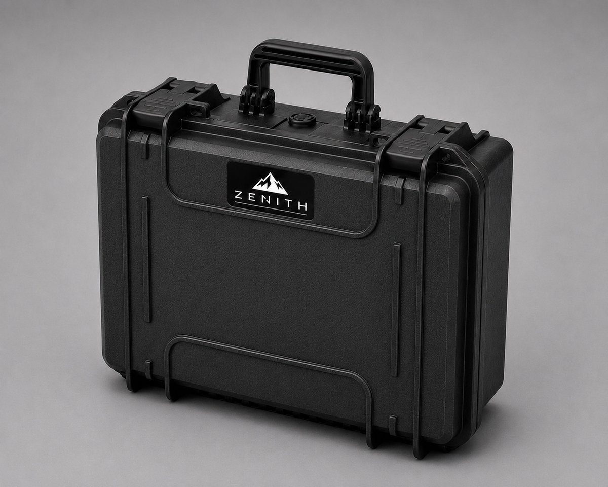 ZENITH Cases ZC3816CF – Hardcase met plukschuim – Zwart