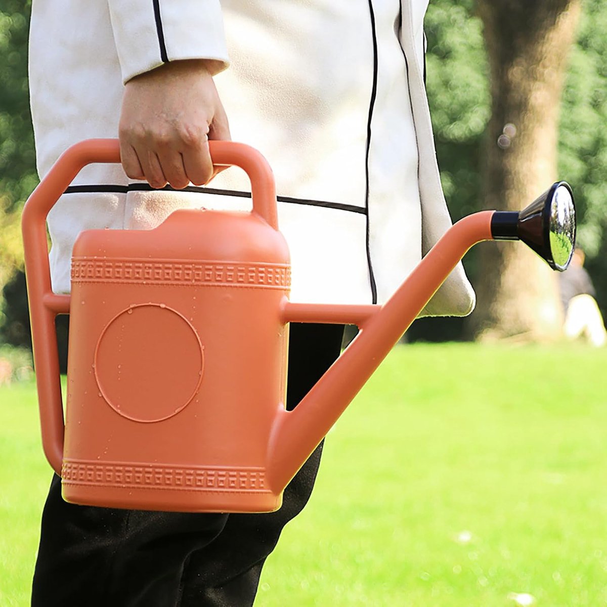Grote Tuingieter - Bloemenwaterkoker Tuin - Planten Water Geven - Lange Nauwkeurige Uitloop - 5 Liter - Steenrood
