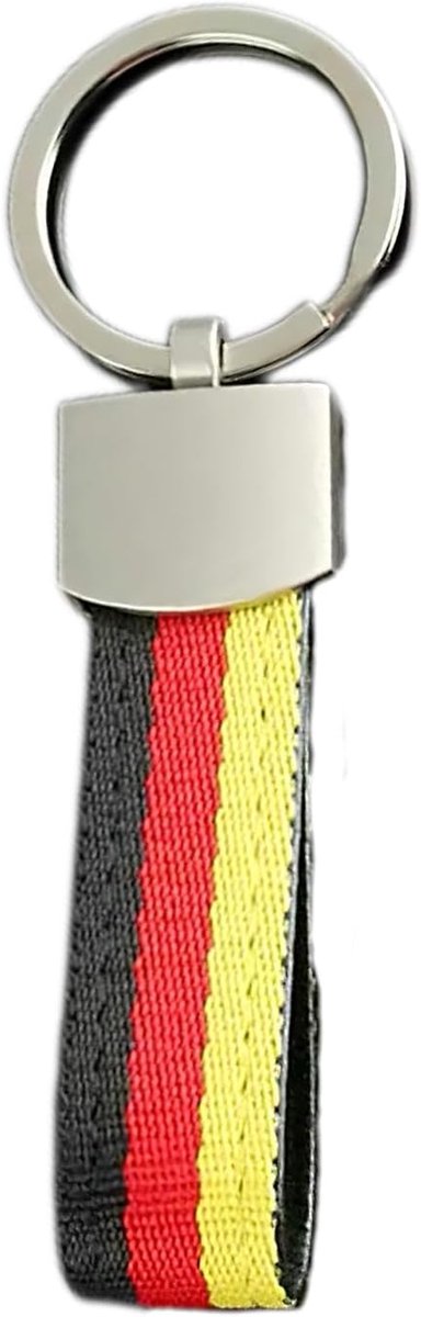 Duitsland Duitsland, souvenirs sleutelhanger van metaal nylonweefsel, Duitse vlag nationale vlag