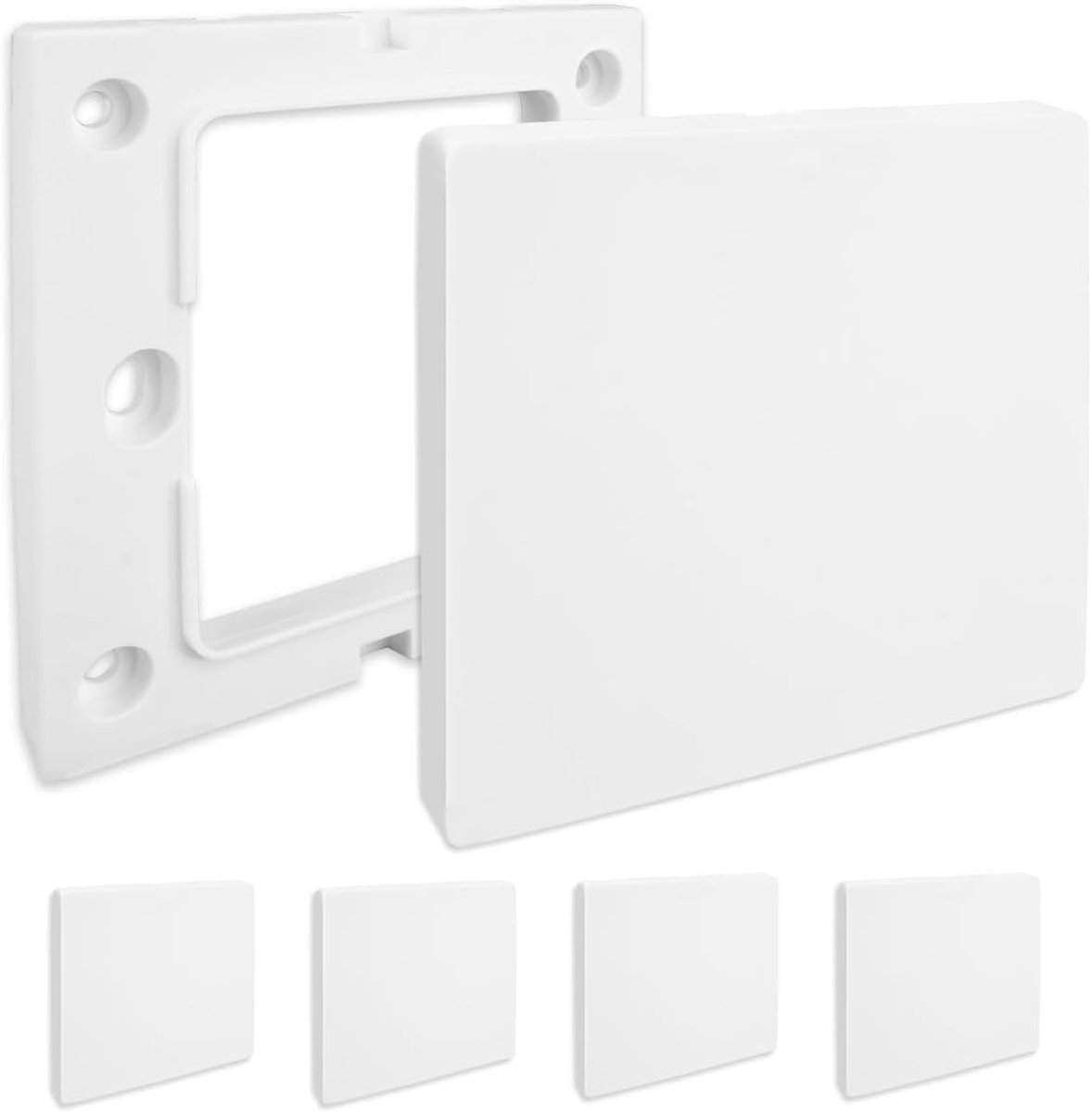 Blind Cover 3.4 x 3.5 Inch - Plastic - Stevig en duurzaam - Voor ongebruikte stopcontacten - SnelShoppen