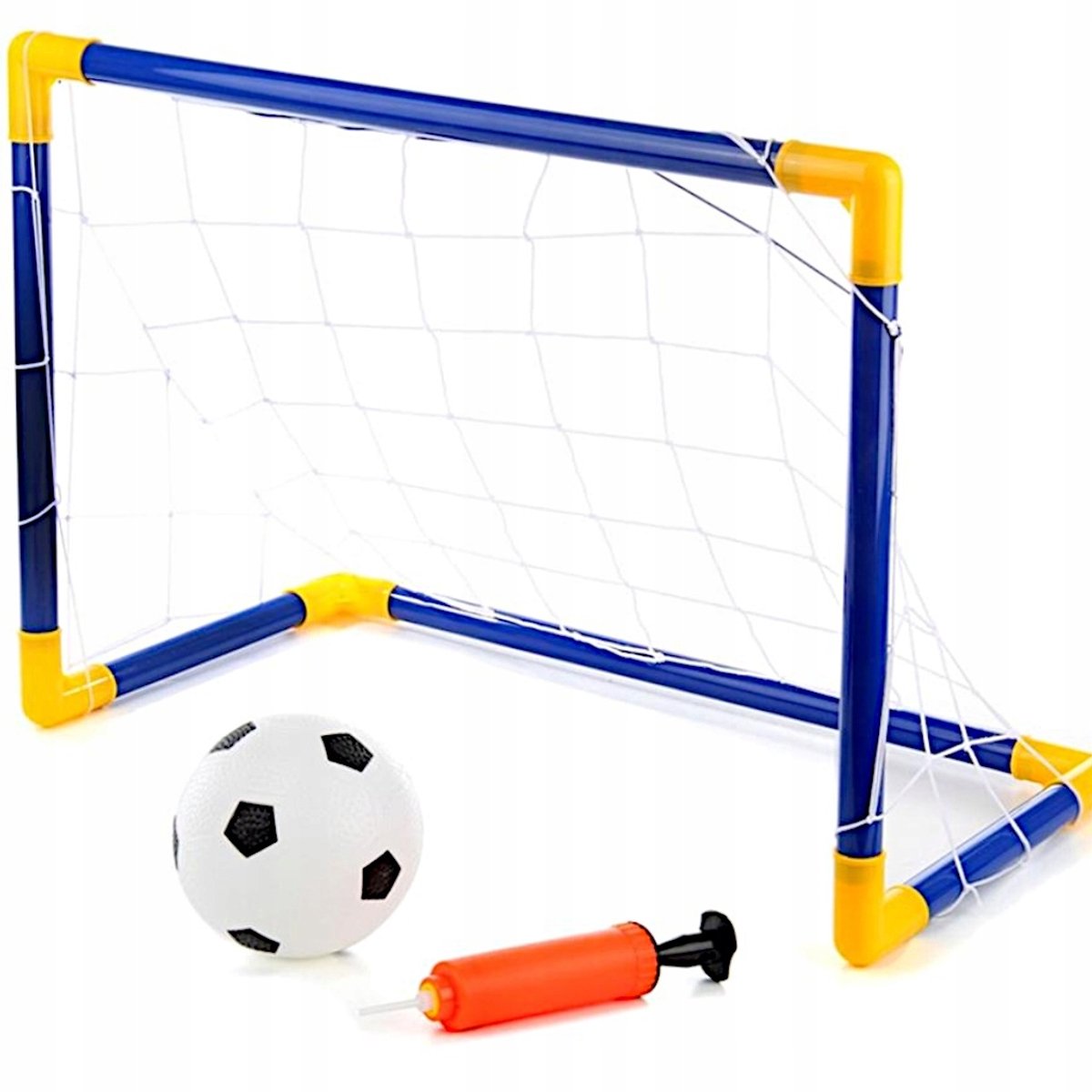 Mini voetbaldoel voor kinderen met bal en pomp