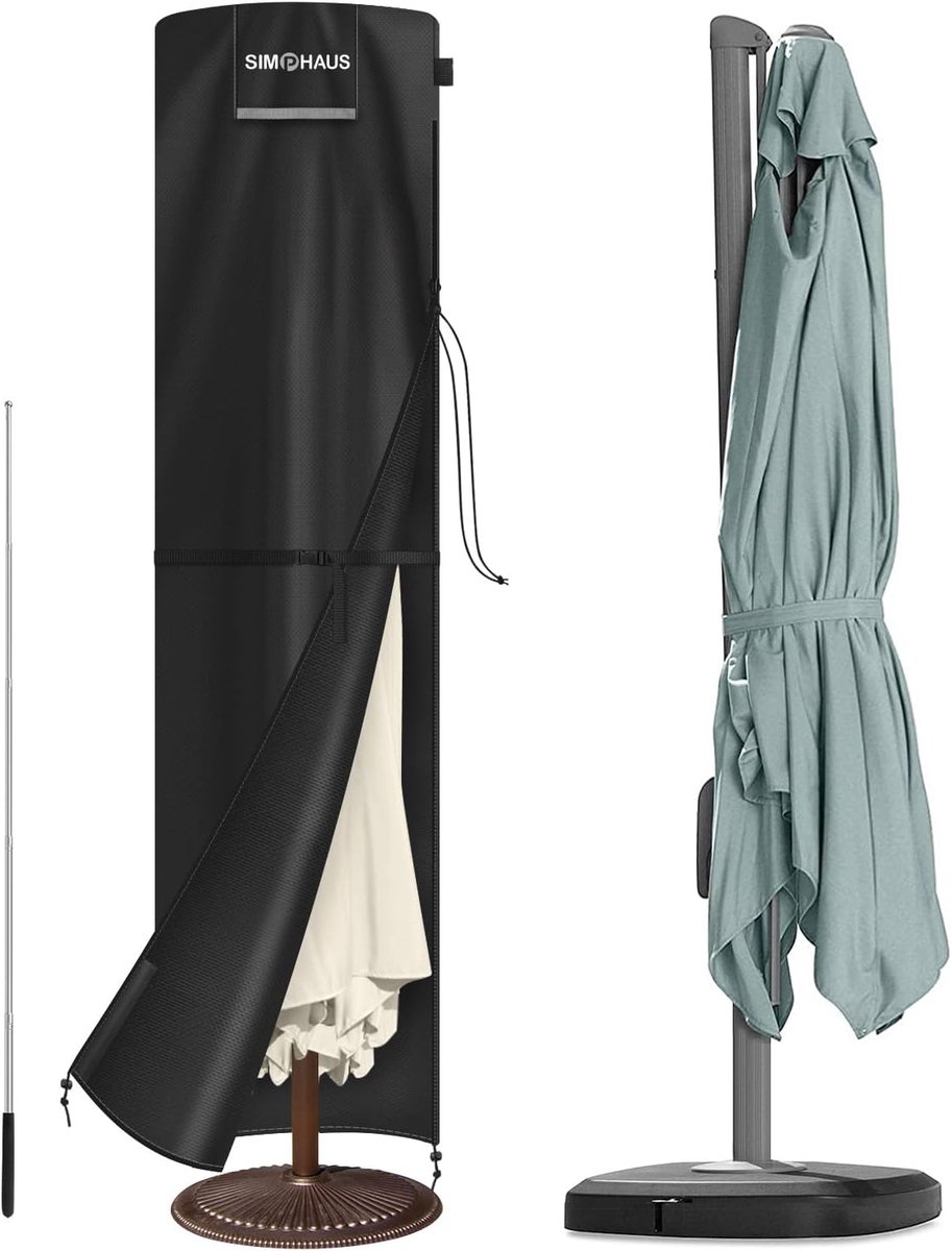 Parasolhoes 280 x 70/70 cm - Waterdicht Oxford Stof - UV Bescherming - Eenvoudig in gebruik - ShopVlot