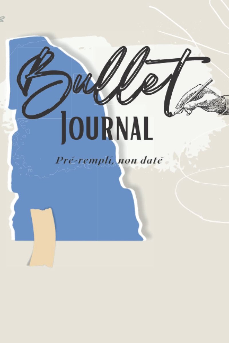 SnelShoppen - Bullet Journal Agenda-Journal Non Daté, Intemporel Pré-Rempli 12 Maanden, Praktische Organisator voor Doelen, Formaat 6x9, in het Frans