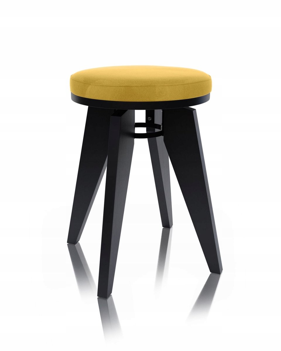 Neptun Houten Tabouret Zwart met Focus F12 Sunny Zitting