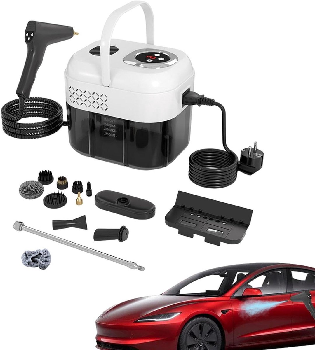 Stoomreiniger - Reinigingsmachine - Hygiënisch Reinigen - 6 standen instelbaar - 1700 ml tank - Wit