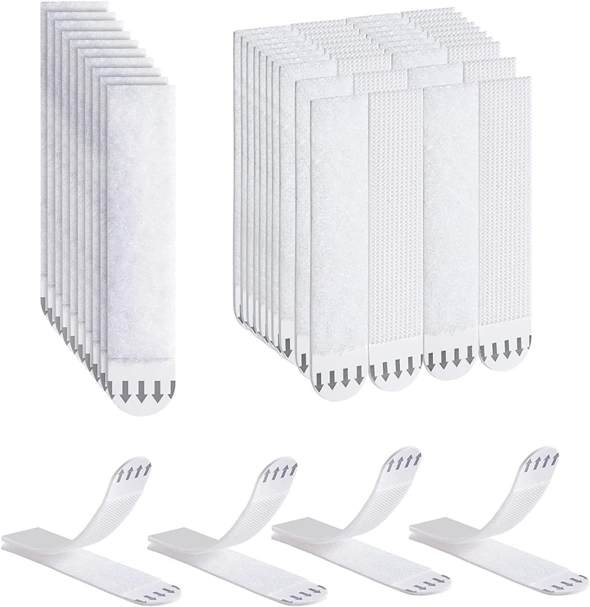 Foto hangstrips 32 paar - 93mmx19mm - sterke zelfklevende strips - geen schade aan muren - ShopVlot