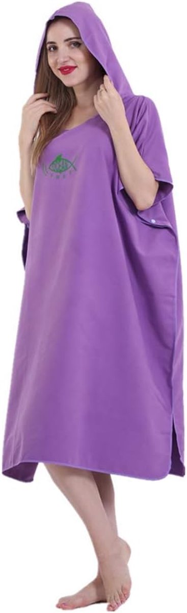 Badponcho - Eén maat - Microfiber - Sneldrogend - Ideaal voor na het zwemmen - ShopVlot