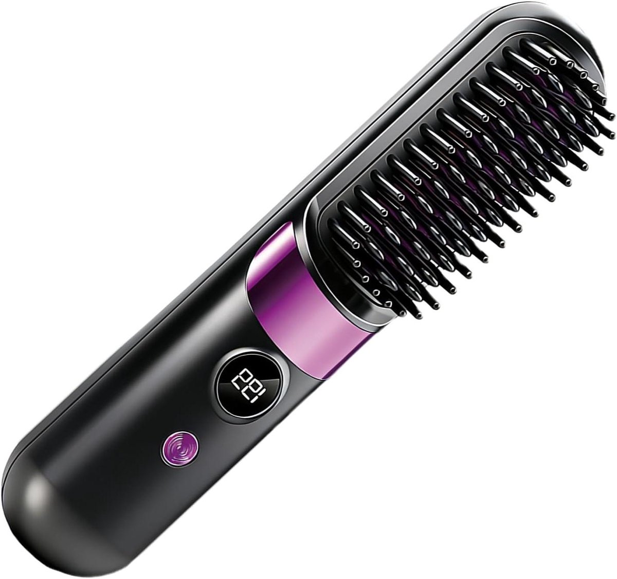 Haar Stijltang Borstel - Stijltang Kam - Haar Stylen - Draadloze Massage Functie - 203 cm - Zwart