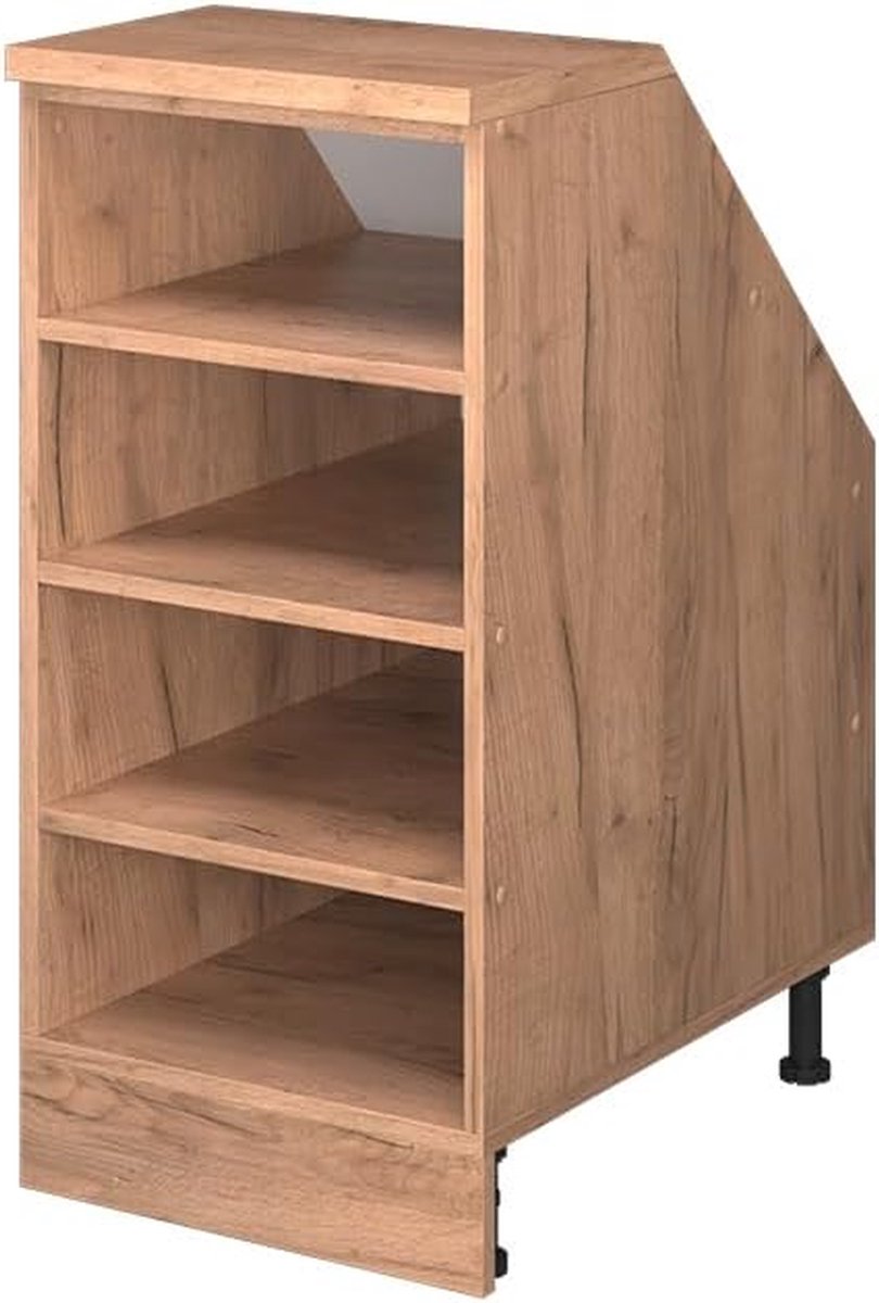 Keukenkast Schuine Dak - Wandkast Open - Keuken Opbergen - Ruimte Optimalisatie - 40 cm breed 60 cm diep
