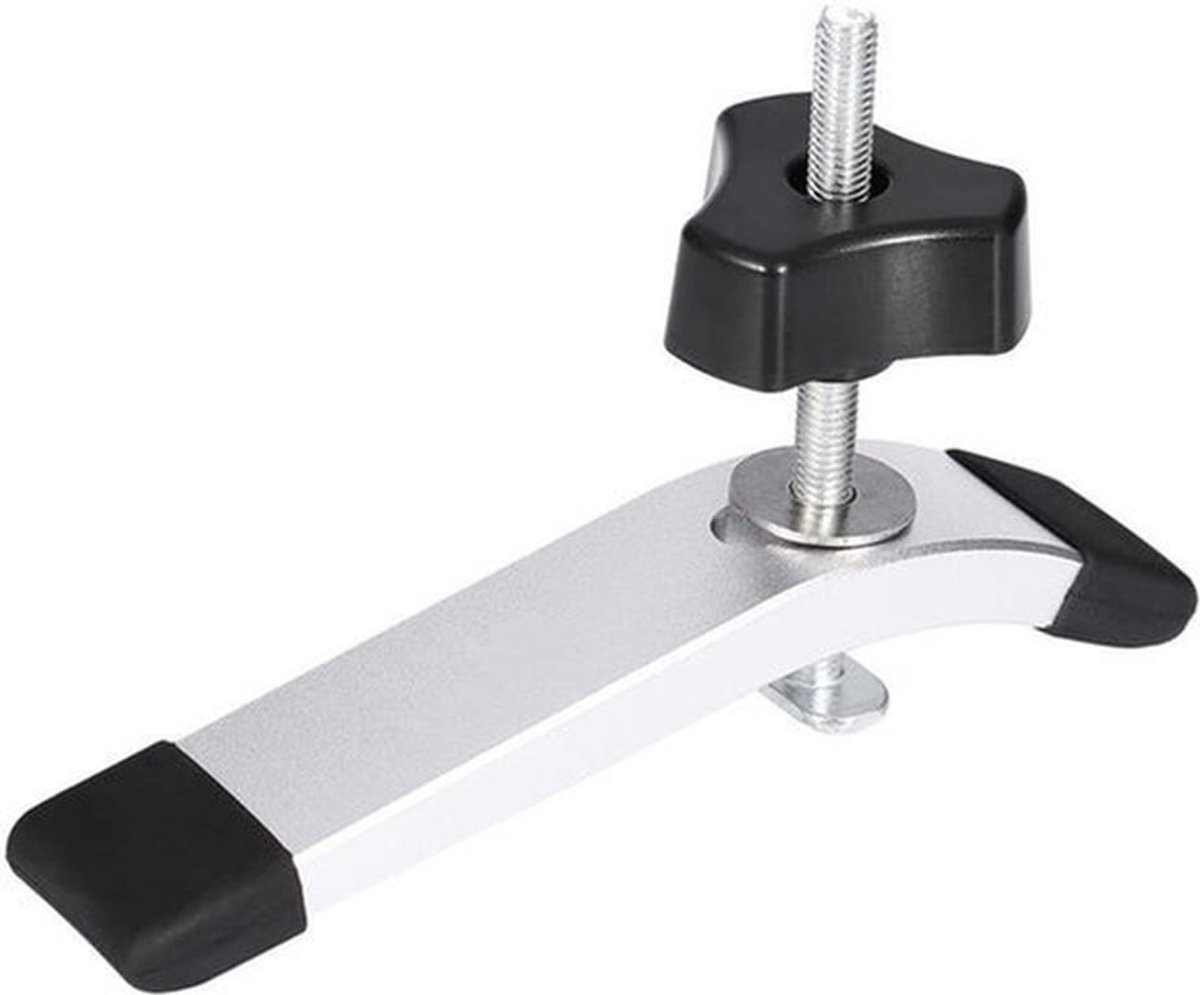 T-groef snelspanner klemhouder voor houtbewerking van rails (één set drukplaten)