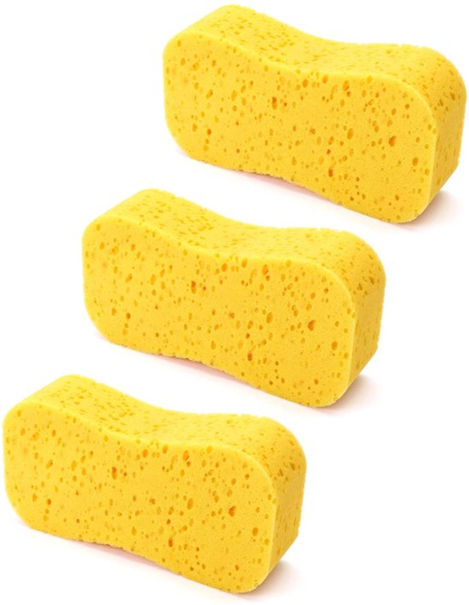 ® 3 delige autospons, autowasspons, autospons zacht voor lak, superabsorberend, 23 * 11 * 4.5cm