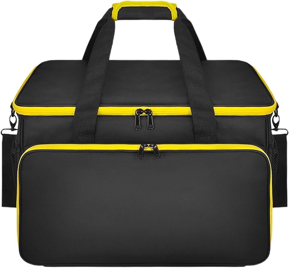 Stoomreiniger Opbergtas - Draagkoffer Machine - Schoonmaakspullen Meenemen - Meerdere Functionele Vakken - 43x37x29 cm - Zwart
