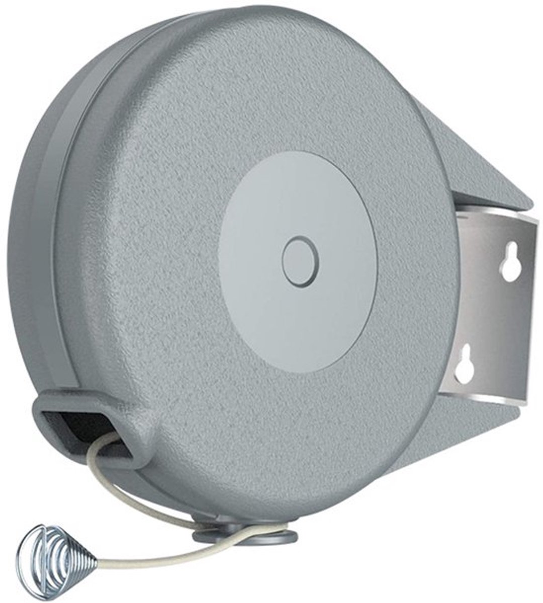 Uitschuifbare Drooglijn - Uitschuifbare waslijn - Uittrekbare Wasdraad - Duurzaam en stevig – Eenvoudig te installeren – binnen en buiten - 15 m - 15.5*17.5*5cm - grijs - abs,PVC+hogesterktevezel