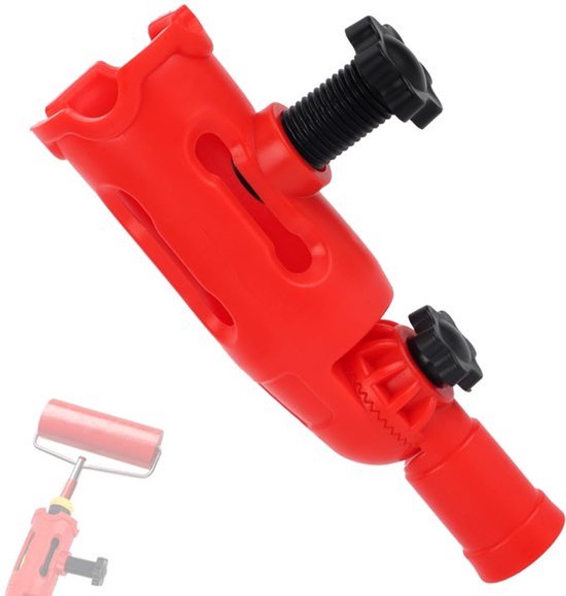 Multi-Angle Verfborstel Extensie - Adapter voor Verfbessen en Rollers - Draaihoofd voor Hoogte en Hoeken