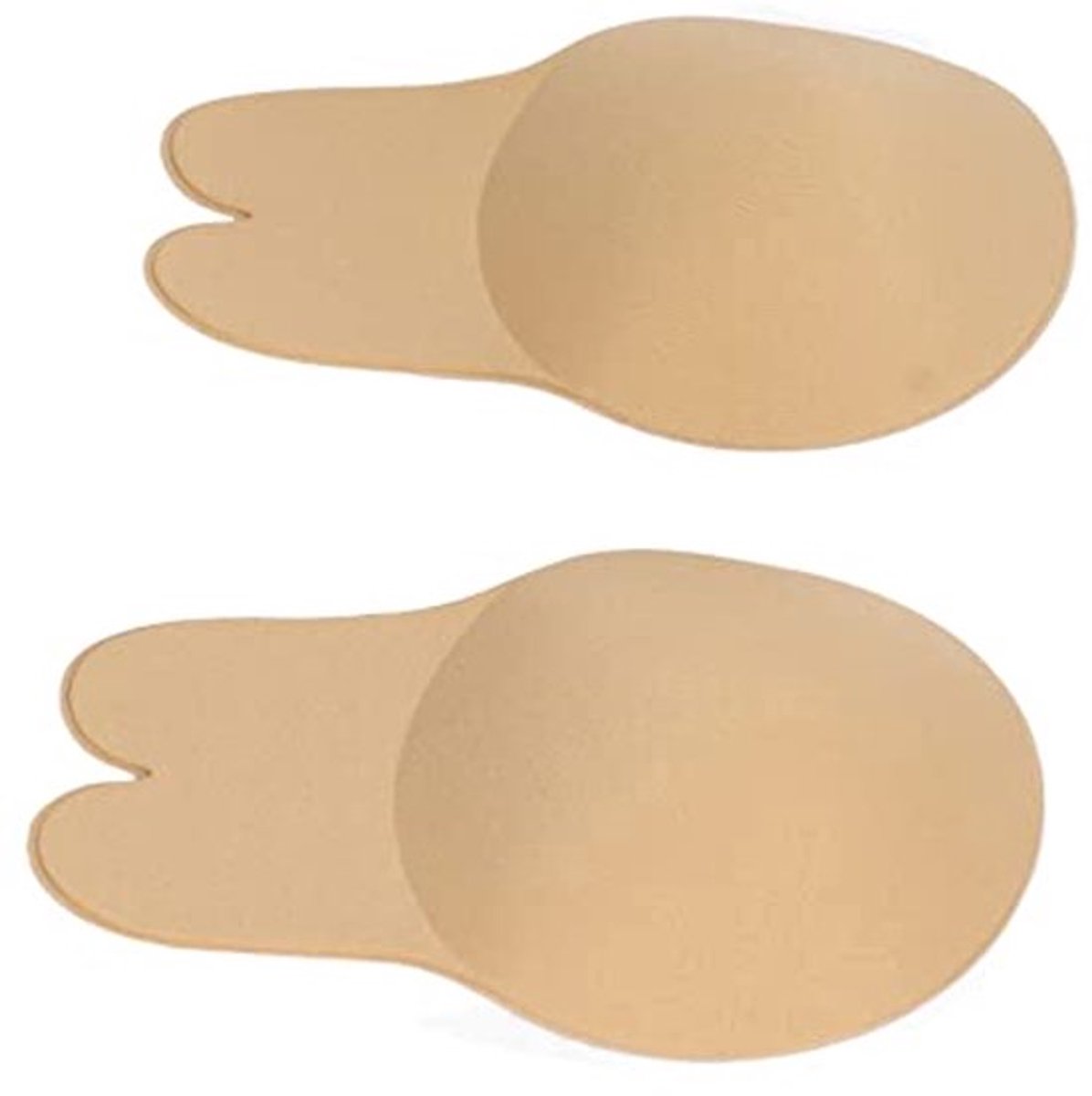 Zelfklevende Beha Siliconen Oorklevende Beha Konijnvormige Strapless Ruglooze Herbruikbare Onzichtbaarheidsstick Flexibele Zachte Sportbeha Push-up Zelfklevende Beha's (beige)