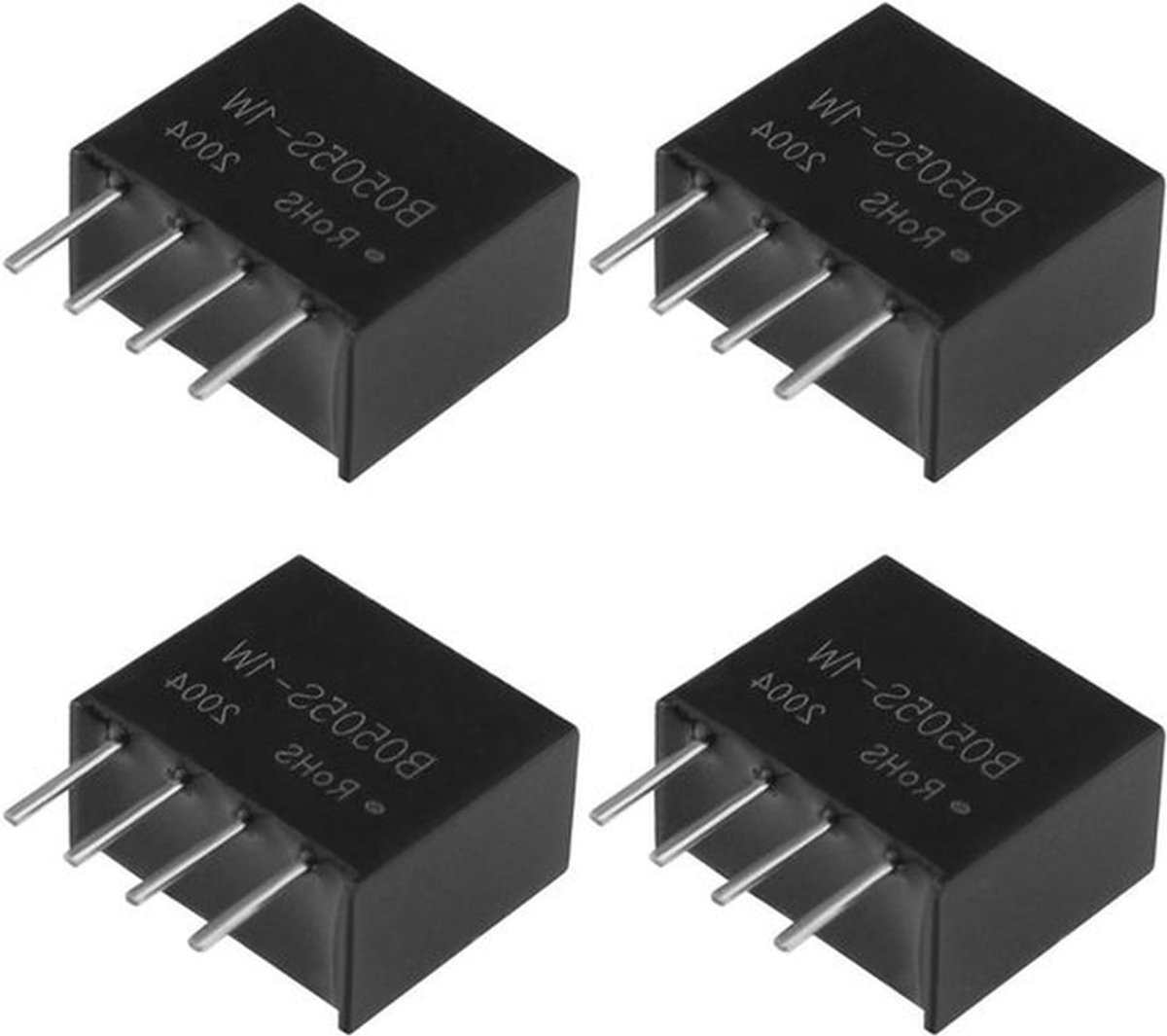 Isolatie Transformator 5V DC-DC Voeding Module 4 Pin - Set van 4 - Vaste Ingangsspanning 1W