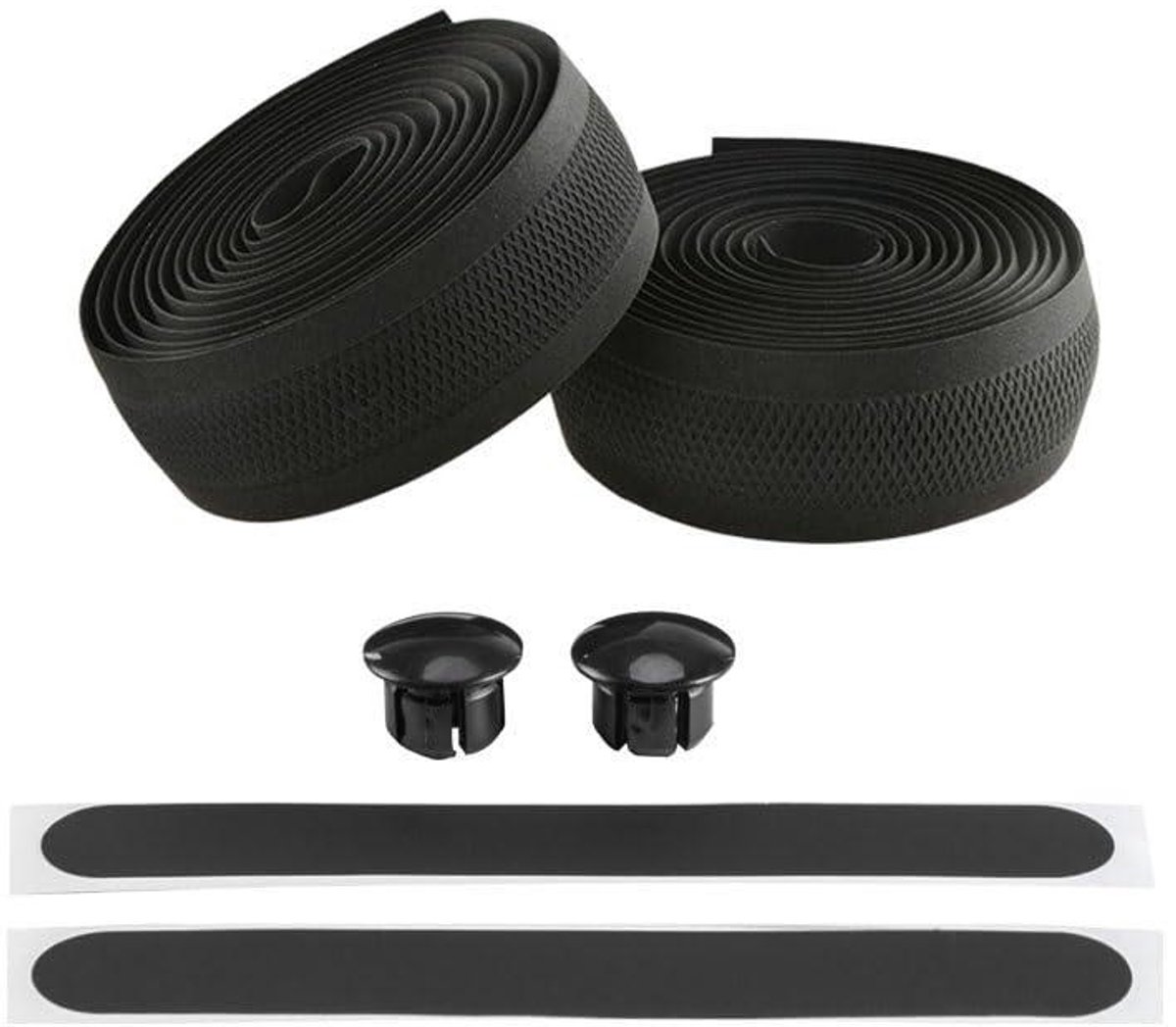 Fietsstuurlint - Stuurband Wielerband - Comfortabel Fietsen - Schokabsorberend - 3.2 mm dik - Zwart