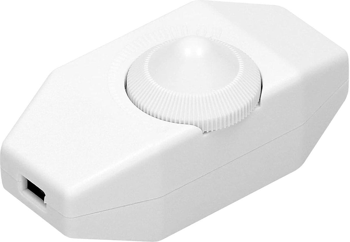 Dimmer voor verlichting - 80W - traploos - voor directe installatie op stroomkabel - ShopVlot