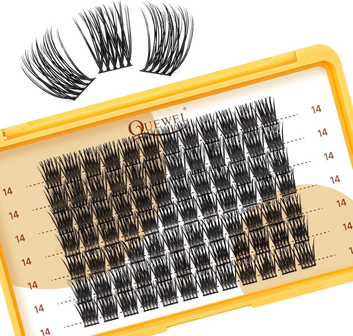 Wimperclusters 84 stuks - MIX 10-16 mm - D-curl - DIY wimperextensions voor beginners - ShopVlot